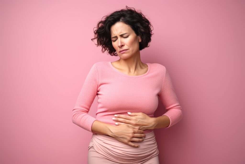 Endometriosis, woman in pain
